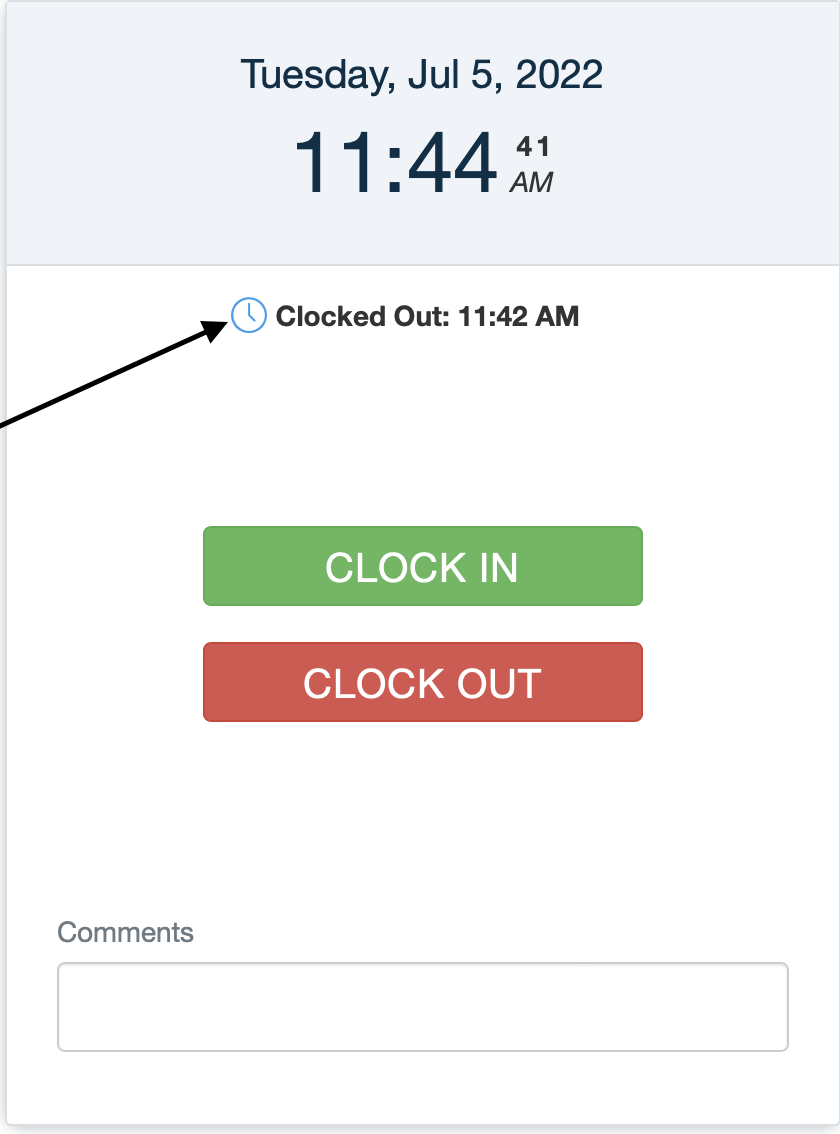 Successful clock punch confirmation